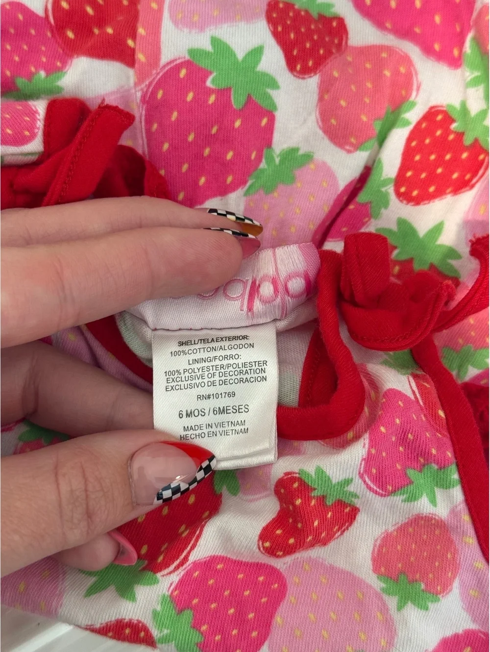 Goodlad Strawberry Print Baby Shirt 6 Months